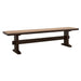 Coaster Bexley Trestle Bench Natural Honey and Espresso Default Title