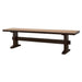 Coaster Bexley Trestle Bench Natural Honey and Espresso Default Title