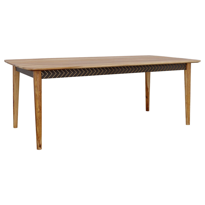 Coaster Partridge Wooden Dining Table Natural Sheesham Default Title