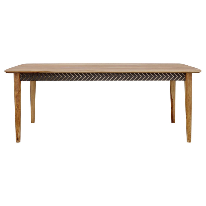 Coaster Partridge Wooden Dining Table Natural Sheesham Default Title