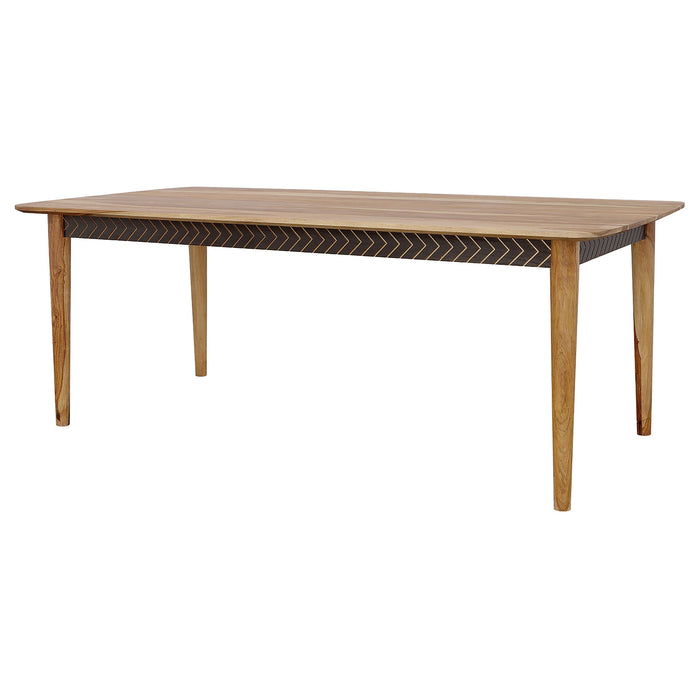 Coaster Partridge Wooden Dining Table Natural Sheesham Default Title