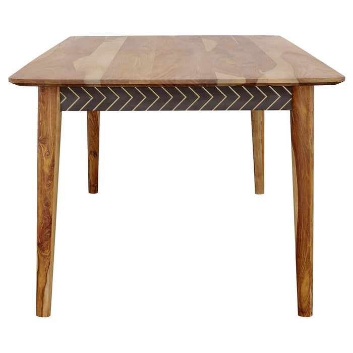 Coaster Partridge Wooden Dining Table Natural Sheesham Default Title