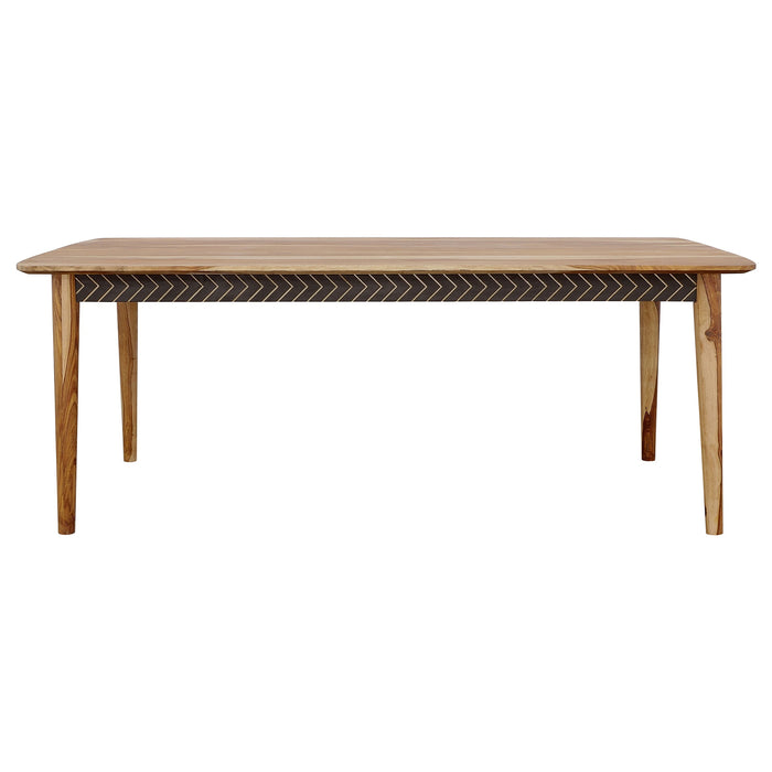 Coaster Partridge Wooden Dining Table Natural Sheesham Default Title