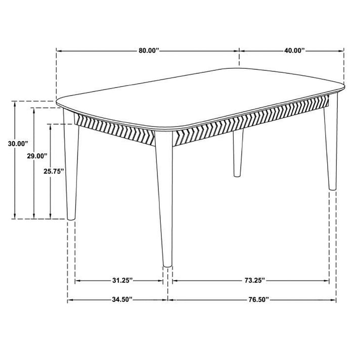 Coaster Partridge Wooden Dining Table Natural Sheesham Default Title