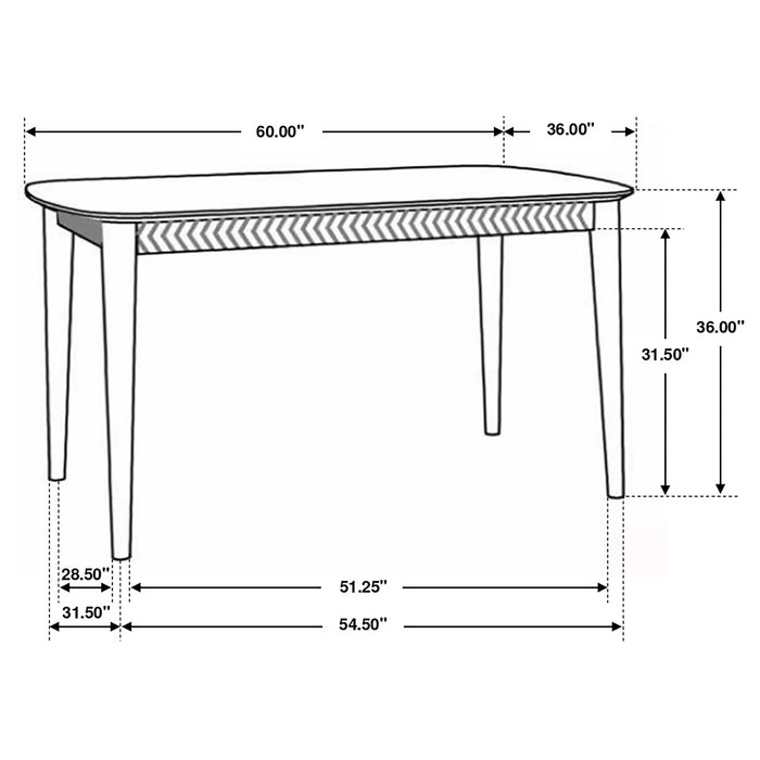 Coaster Partridge Rectangular Counter Height Dining Set Natural Sheesham and Camel Black