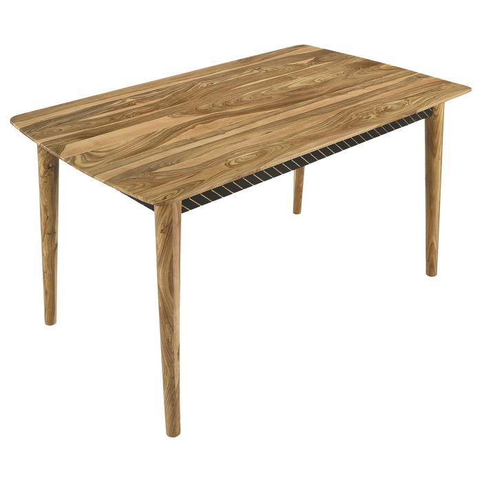 Coaster Partridge Rectangular Counter Height Table Natural Sheesham Default Title