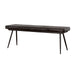 Coaster Partridge Cushion Bench Espresso and Black Default Title