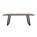 Coaster Misty Sled Leg Dining Table Grey Sheesham and Gunmetal Default Title