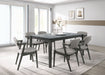 Coaster Stevie Rectangular Dining Set Grey and Black Set of 5