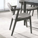 Coaster Stevie Upholstered Demi Arm Dining Side Chairs Brown Grey and Black (Set of 2) Default Title