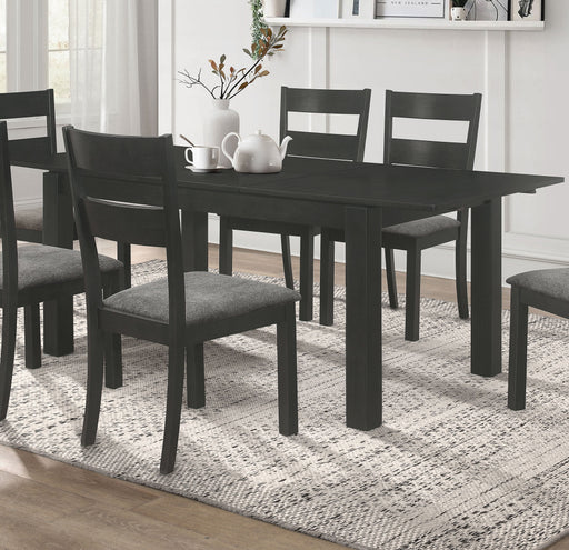 Coaster Jakob Rectangular Dining Table Black Default Title