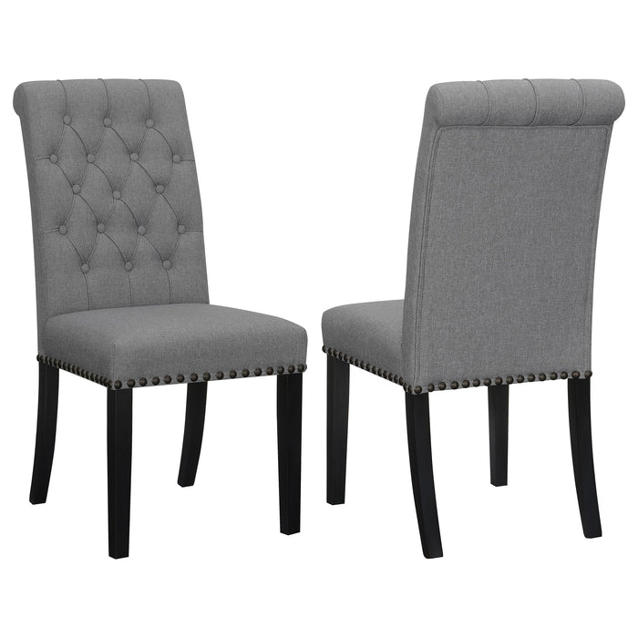 Coaster Alana Upholstered Tufted Side Chairs with Nailhead Trim (Set of 2) Default Title