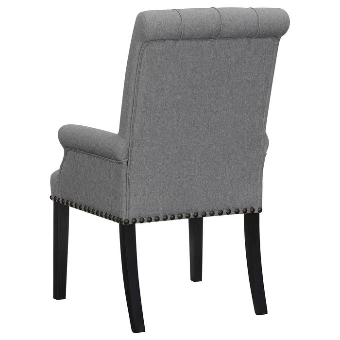 Coaster Alana Upholstered Tufted Arm Chair with Nailhead Trim Default Title