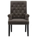 Coaster Alana Upholstered Tufted Arm Chair with Nailhead Trim Default Title