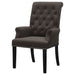 Coaster Alana Upholstered Tufted Arm Chair with Nailhead Trim Default Title