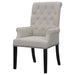 Coaster Alana Upholstered Tufted Arm Chair with Nailhead Trim Default Title