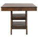 Coaster Dewey Rectangular Dining Set Brown and Walnut Default Title