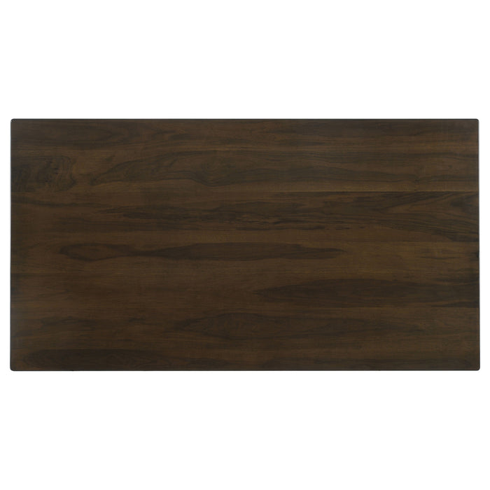 Coaster Wes Rectangular Dining Table Dark Walnut Default Title