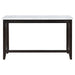 Coaster Toby Rectangular Marble Top Counter Height Table Espresso and White Default Title