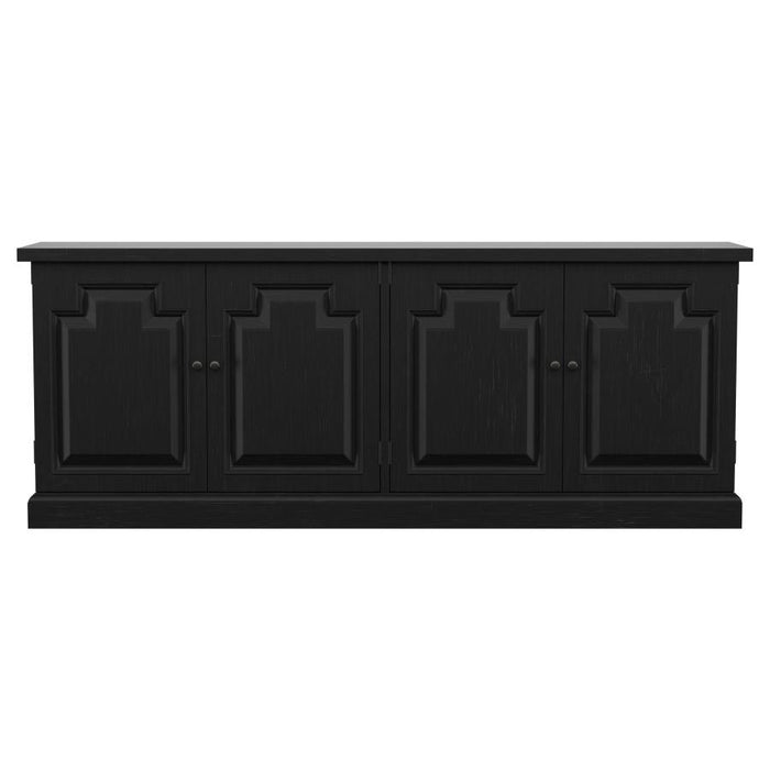 Florence 4-door Dining Sideboard Buffet Distressed Black