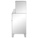 Coaster Yvaine 2-door Mirrored Wine Cabinet with Faux Crystal Inlay Silver Default Title