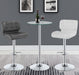 Coaster Abiline Glass Top Round Bar Table Chrome Default Title