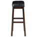 Coaster Donald Upholstered Bar Stools Black and Cappuccino (Set of 2) Counter Height