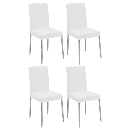 Coaster Maston Upholstered Dining Chairs Black (Set of 4) White