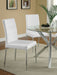 Coaster Maston Upholstered Dining Chairs Black (Set of 4) White