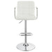 Coaster Palomar Adjustable Height Bar Stool Black and Chrome White