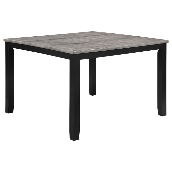 Coaster Elodie Counter Height Dining Table Set with Extension Leaf Grey and Black Default Title