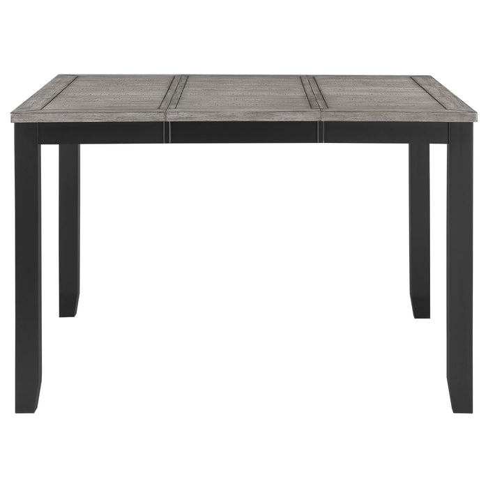 Coaster Elodie Counter Height Dining Table Set with Extension Leaf Grey and Black Default Title