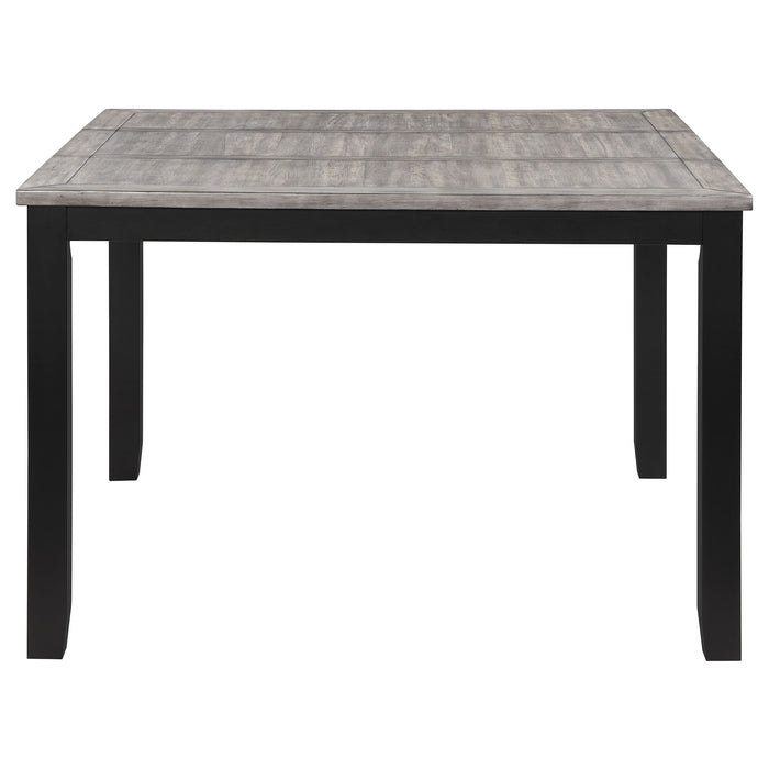 Coaster Elodie Counter Height Dining Table Set with Extension Leaf Grey and Black Default Title