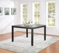 Coaster Elodie Counter Height Dining Table with Extension Leaf Grey and Black Default Title