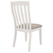 Coaster Nogales Vertical Slat Back Dining Side Chair Off White (Set of 2) Default Title