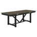 Coaster Malia Rectangular Dining Table with Refractory Extension Leaf Black Default Title