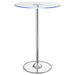 Coaster Thea LED Bar Table Chrome and Clear Default Title