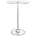 Coaster Thea LED Bar Table Chrome and Clear Default Title