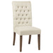 Coaster Douglas Tufted Back Dining Chairs Vineyard Oak (Set of 2) Default Title