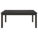 Coaster Marbrisa Rectangular Dining Table Set Matte Black Set of 7