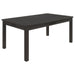 Coaster Marbrisa Rectangular Dining Table Set Matte Black Set of 7