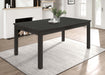 Coaster Marbrisa Rectangular Dining Table Matte Black Default Title