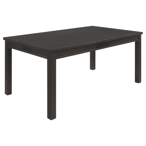 Coaster Marbrisa Rectangular Dining Table Matte Black Default Title