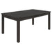 Coaster Marbrisa Rectangular Dining Table Matte Black Default Title