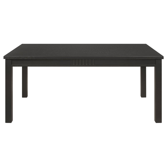 Coaster Marbrisa Rectangular Dining Table Matte Black Default Title