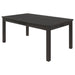 Coaster Marbrisa Rectangular Dining Table Matte Black Default Title