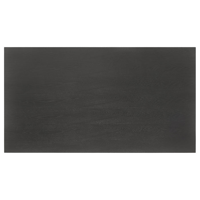 Coaster Marbrisa Rectangular Dining Table Matte Black Default Title