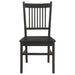 Coaster Marbrisa Slat Back Dining Side Chair Matte Black (Set of 2) Default Title