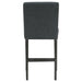 Coaster Alba Boucle Upholstered Counter Height Dining Chair White and Charcoal Grey (Set of 2) Grey