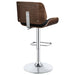 Coaster Folsom Upholstered Adjustable Bar Stool Black and Chrome White